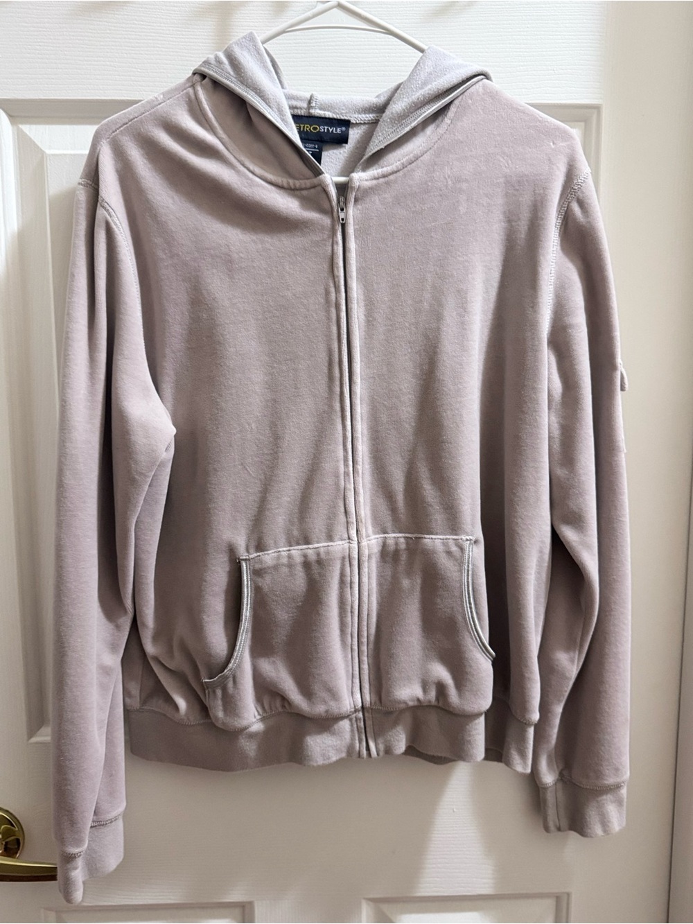 metrostyle Men's Full-Zip Hoodie - Light Taupe